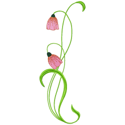 Flowers And Tree Embroidery Design 9